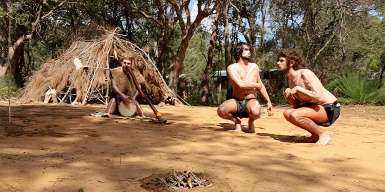 Aboriginal kangaroo dance of