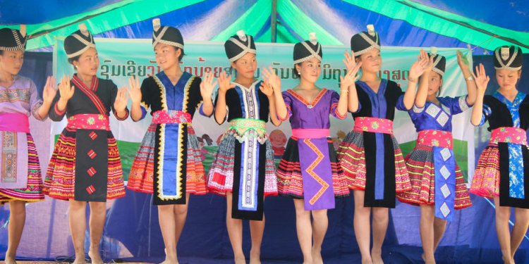 In their traditional dress