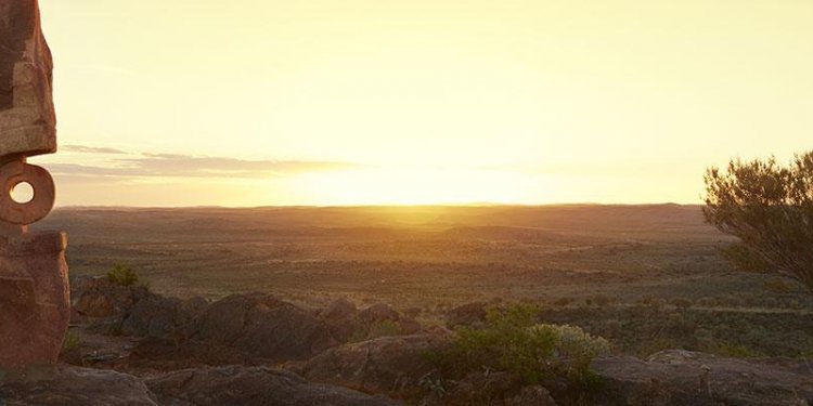 Scenic sunrise in Broken Hill