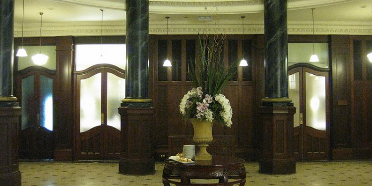 The Foyer of the Rendezvous Grand Hotel (former Commercial Travellers Association) - Flinders Street...