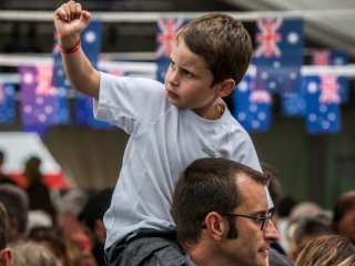 All things Aussie at the Inter-Celtic Festival in Lorient, France. Picture: Alastair Miller