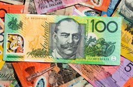 australia australian dollars currency bills colorful