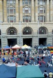 Image of Perth Hawkers Market from above