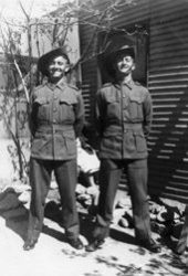 Our father Maurice Bell (on right) and his brother Colin Bell in their Australian Army WW2 uniform