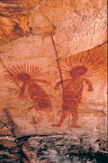 Photograph of rock art, Keep River National Park.