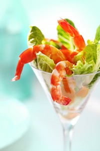 Prawns Cocktail with Avocado Cocktail Sauce